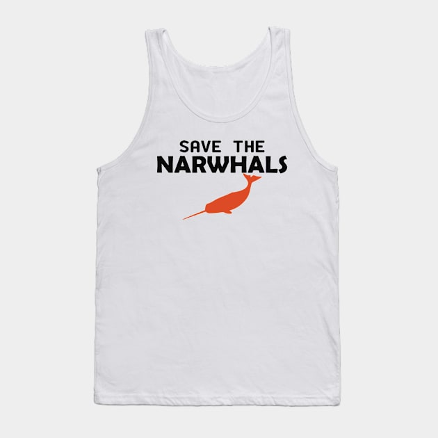 Narwhal - Save the narwhals Tank Top by KC Happy Shop